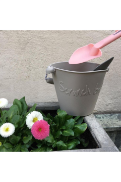 Scrunch Bucket Shovel Set - Gray