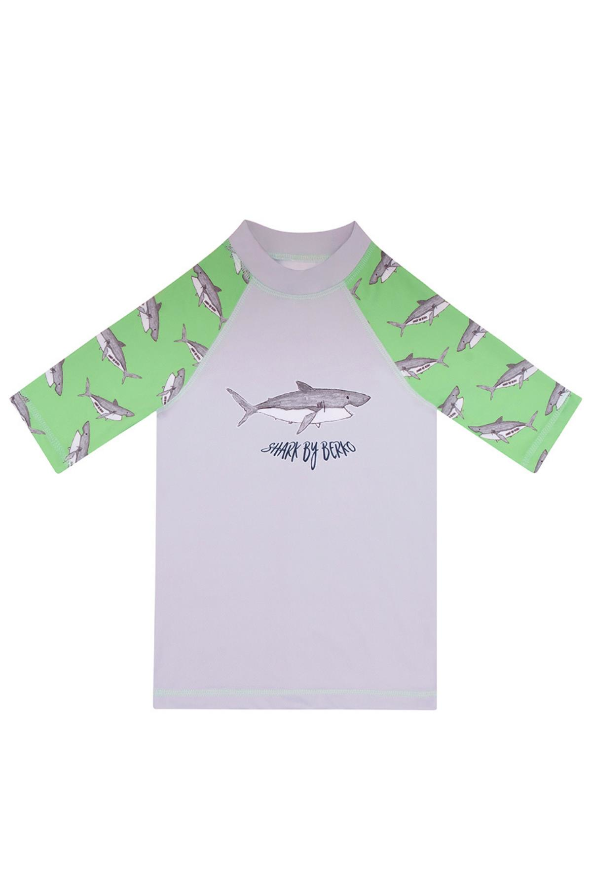 Berko Mint Erkek Çocuk Deniz Havuz T-Shirt