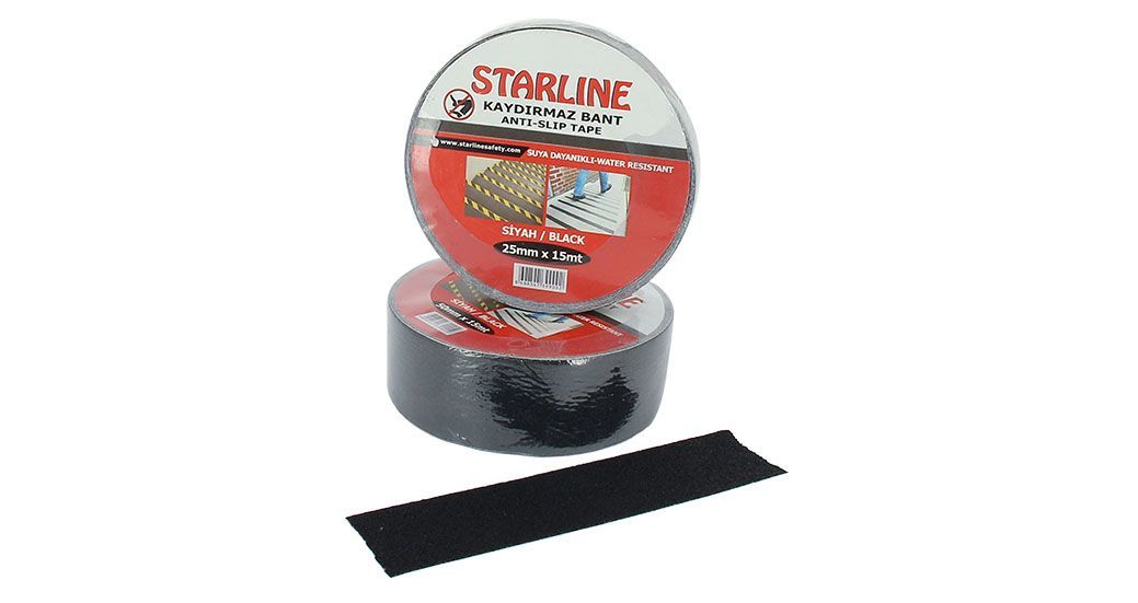 Kaydırmaz Bant Siyah  25mm x 15mt