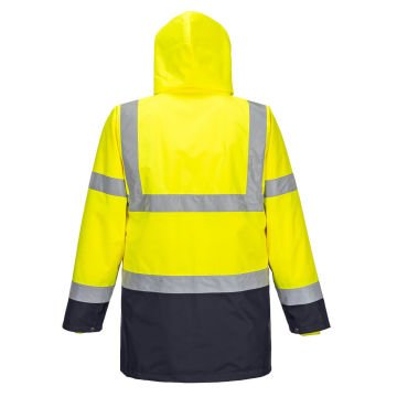 S766 - Temel 5-in-1 Çift Renk Hi-Vis Ceket Sarı/Lacivert