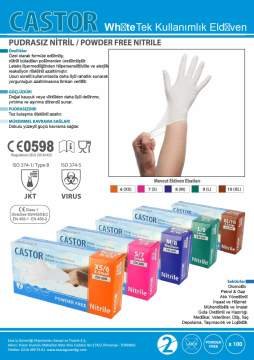 CN-200 L BEYAZ 20 ADET NİTRİL ELDİVEN
