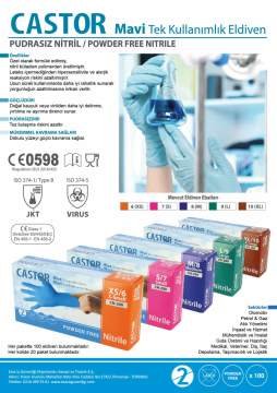CN-200 S MAVİ 20 ADET NİTRİL ELDİVEN