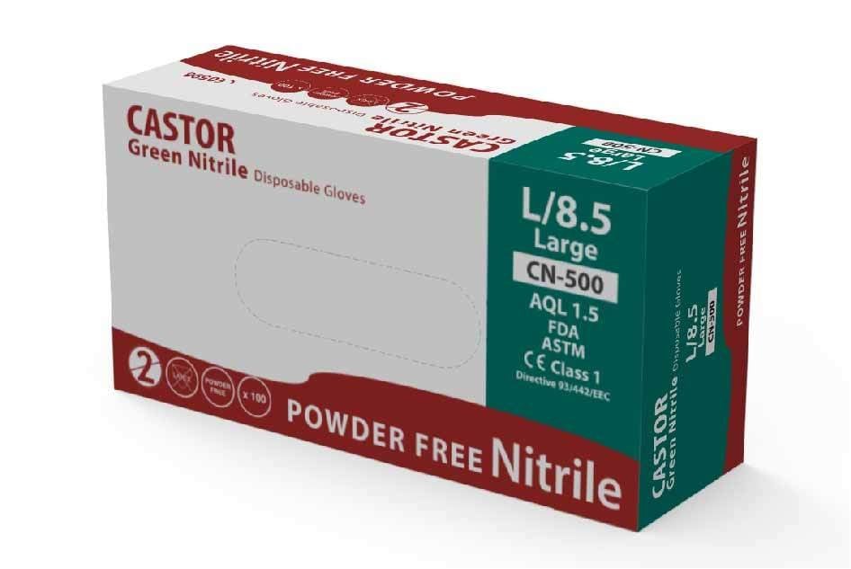 CN-500 YEŞİL NİTRİL ELDİVEN L