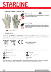 Cilt Deri Eldiven E-1207