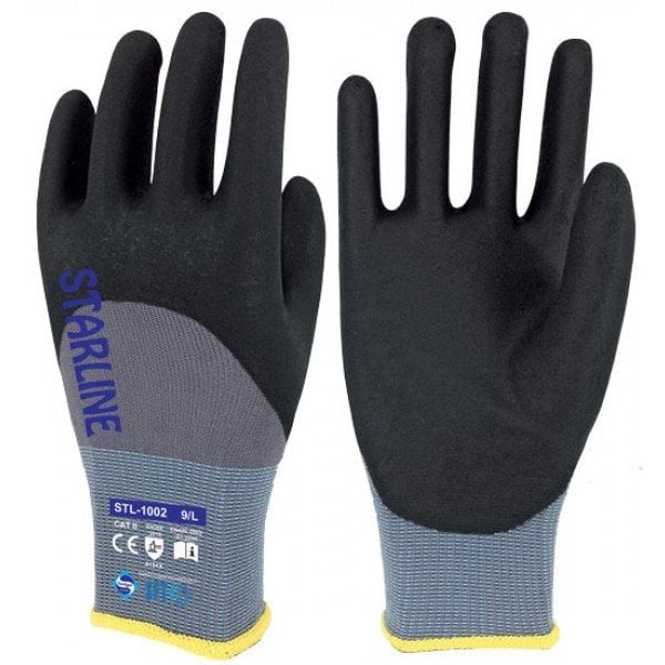Yarım Kaplı Nitril Eldiven STL-1002
