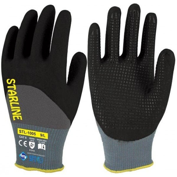 Yarım Kaplı Nitril Eldiven STL-1005