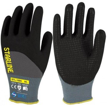 Yarım Kaplı Nitril Eldiven STL-1005
