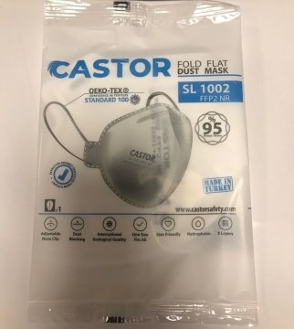 CASTOR SL 1002 FFP2 NR TOZ MASKESİ 20'Lİ