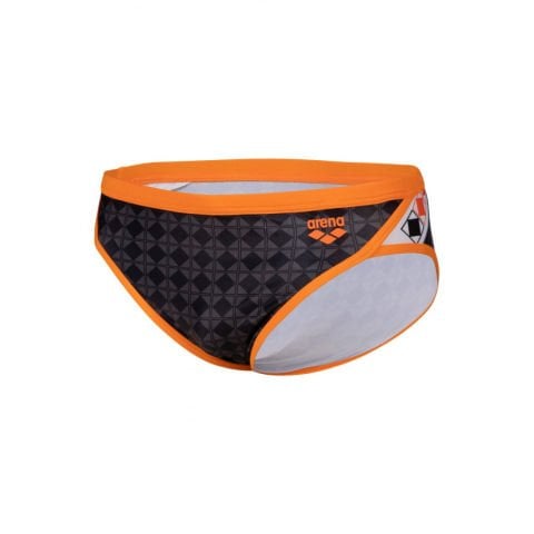 MEN'S ARENA 50TH SWIM BRIEFS ERKEK YÜZÜCÜ MAYOSU/BLACK-NESPOLA