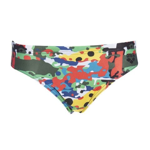 B CAMOUFLAGE JR BRIEF ERKEK ÇOCUK YÜZÜCÜ MAYOSU  /BLACK-MULTI