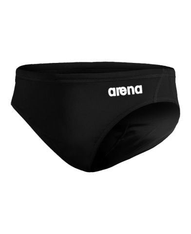 MEN'S TEAM SWIM BRIEFS SOLID ERKEK YÜZÜCÜ MAYOSU / BLACK-WHITE