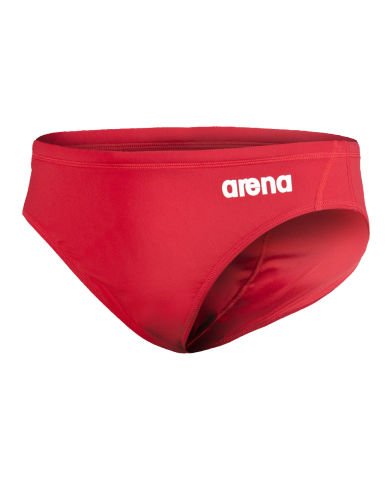 MEN'S TEAM SWIM BRIEFS SOLID ERKEK YÜZÜCÜ MAYOSU /RED-WHITE