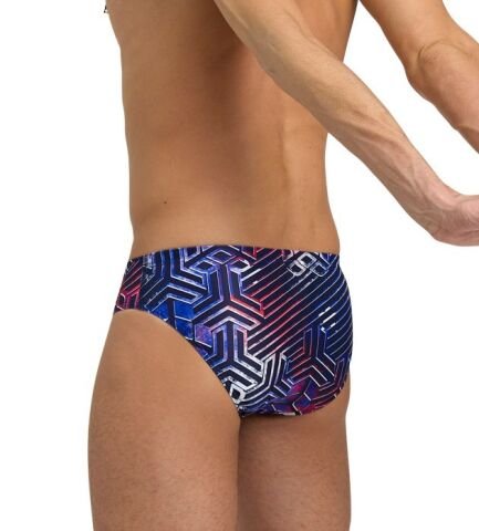 MEN'S ARENA KIKKO PRO SWIM BRIEFS ERKEK YÜZÜCÜ MAYOSU / BLUE-RED