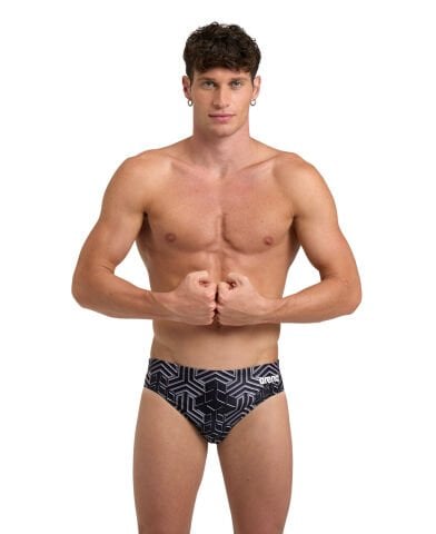 MEN'S ARENA KIKKO PRO SWIM BRIEFS ERKEK YÜZÜCÜ MAYOSU / BLACK-MULTI