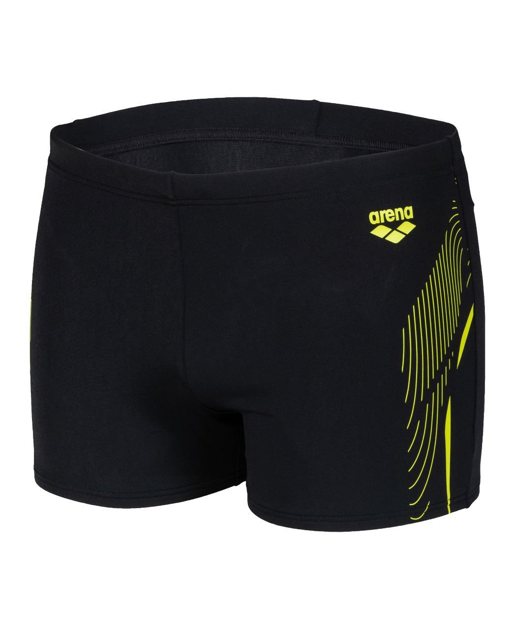 MENS SWIM SHORT GRAPHIC ERKEK YÜZÜCÜ MAYOSU /BLACK-SOFT GREEN