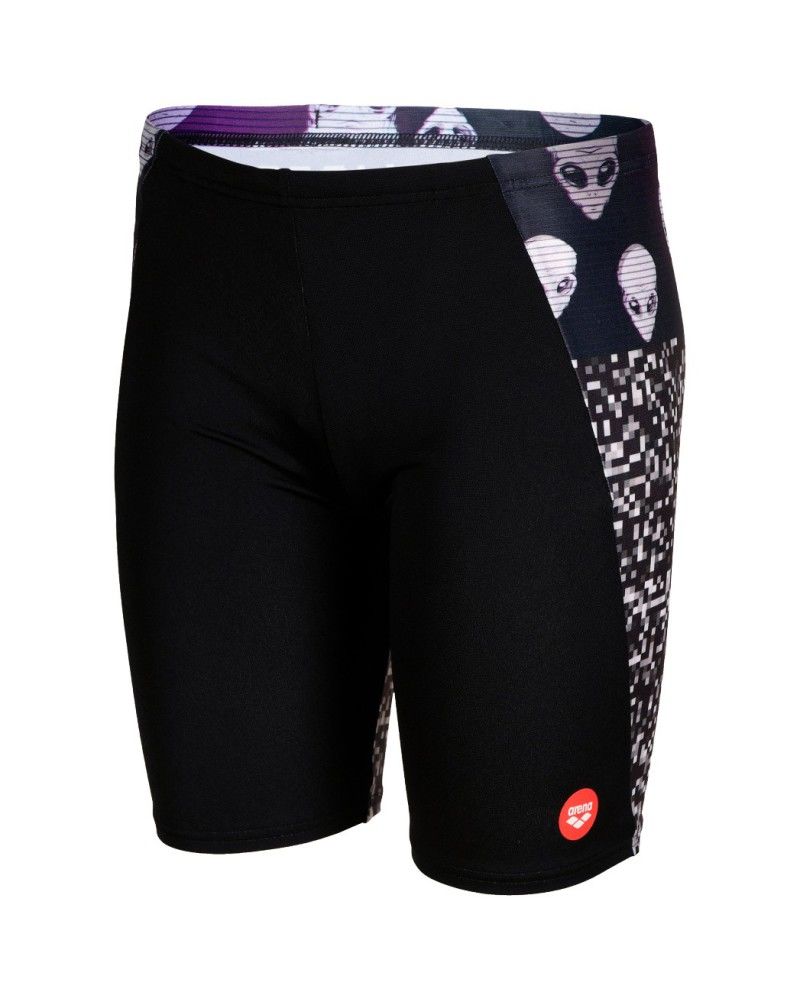 B CRAZY SWIM JAMMER PLACEMENT ERKEK ÇOCUK YÜZÜCÜ MAYOSU / BLACK-BLACK MULTI