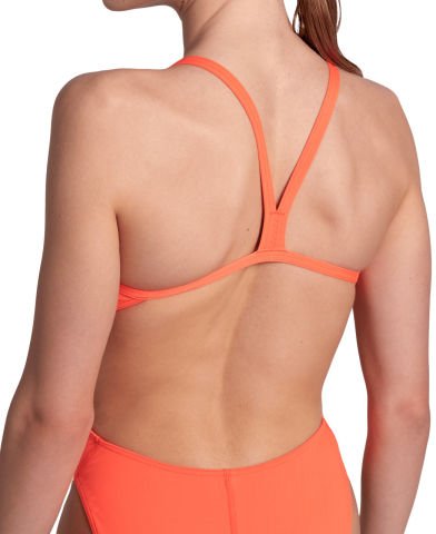 WOMEN'S TEAM SWIMSUIT CHALLANGE SOLID/BRIGHT CORAL