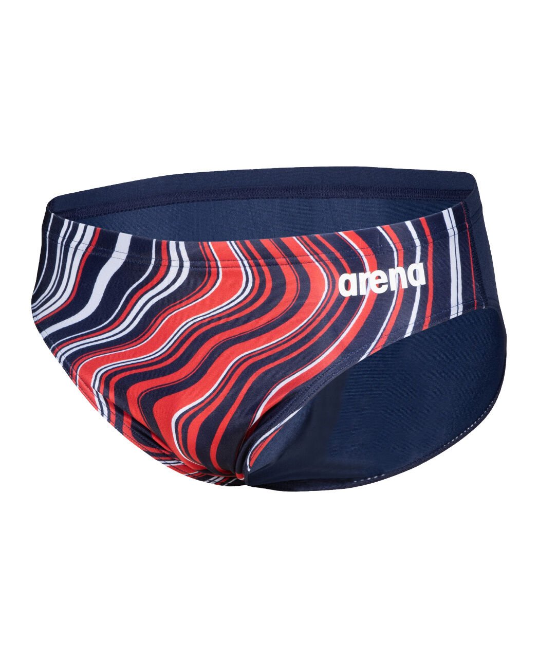 MEN'S SWIM BRIEFS MARBLED ERKEK YÜZÜCÜ MAYOSU / NAVY-RED MULTI