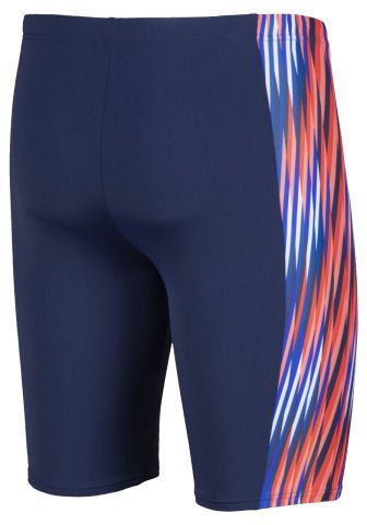 M SPEED STRIPES JAMMER ERKEK YÜZÜCÜ MAYOSU/NAVY-MULTI RED