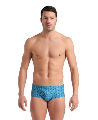 MEN'S ARENA STARFISH LOW WAIST SWIM SHORT /  TURQUOISE MULTI