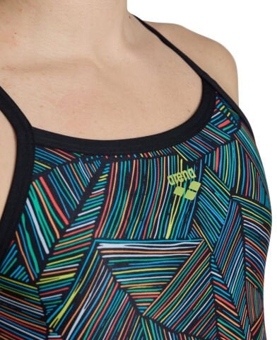 WOMEN'S ARENA OVERVIEW SWIMSUIT CHALLANGE BACK / BLACK-MULTI