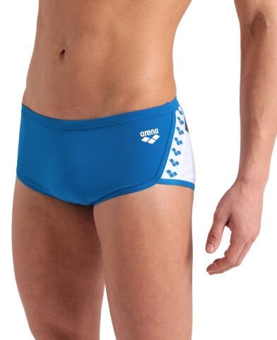 MEN'S ARENA PLANET SWIM LOW WAIST SHORT / BLUE COSMO-WHITE MULTI