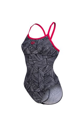 WOMEN'S ARENA OVERVIEW SWIMSUIT CHALLANGE BACK /ROSE-WHITE-MULTI
