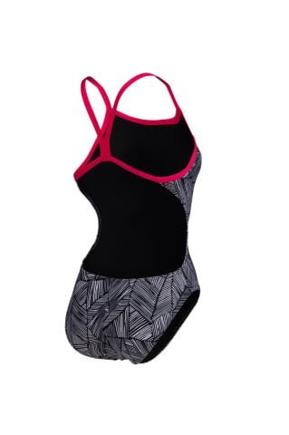 WOMEN'S ARENA OVERVIEW SWIMSUIT CHALLANGE BACK /ROSE-WHITE-MULTI