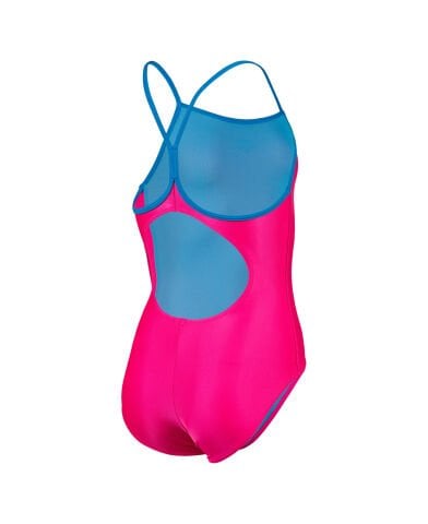 GIRLS ARENA SWIMSUIT LIGHT DROP SOLID KIZ ÇOCUK YÜZÜCÜ MAYOSU/FREAK ROSE-TURQUOISE