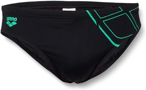 M ESSENTIALS BRIEF ERKEK YÜZÜCÜ MAYOSU / BLACK-GOLF GREEN