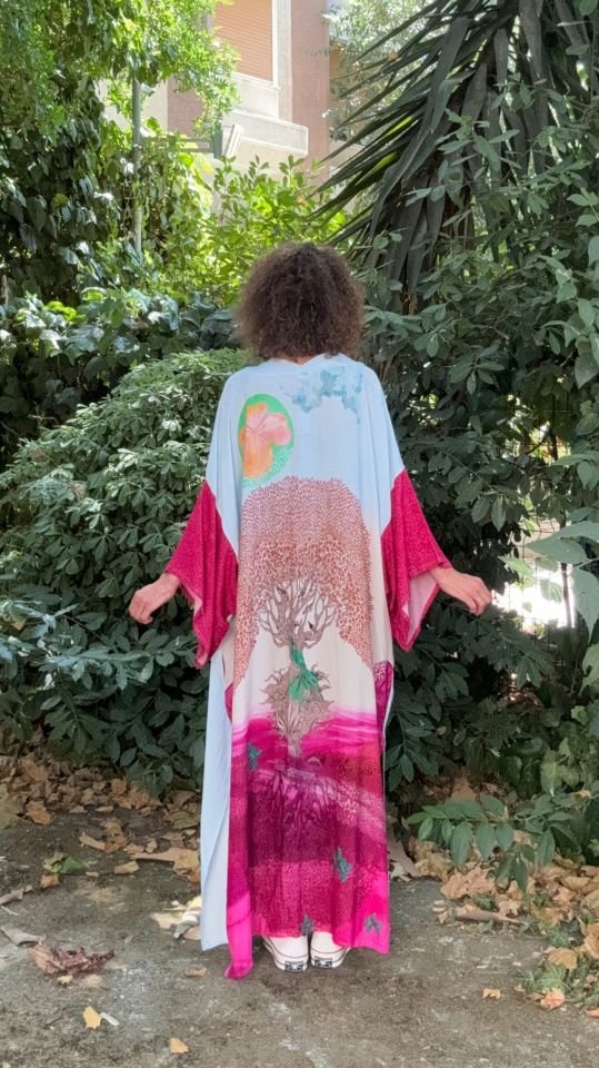 Fu ya Hayat A ac Desenli Kimono 699 90 TL