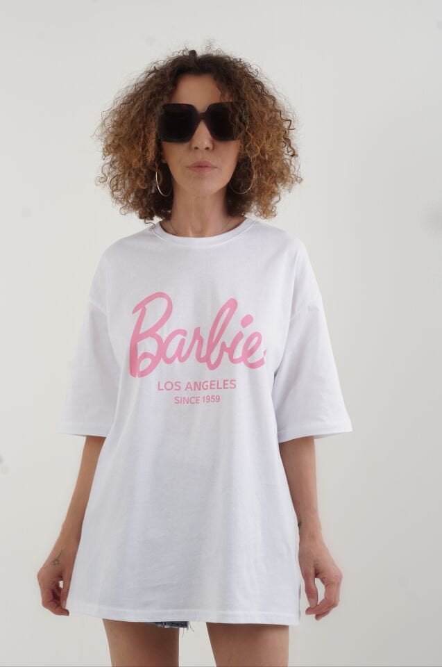 Barbie Los Angeles Ön Arka Baskılı Tshirt