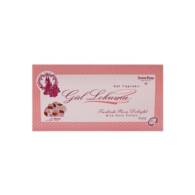 SweetRose Gül Lokumu (Lokum İçi Gül Yapraklı) 500gr
