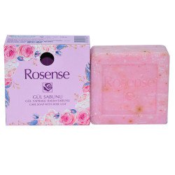Rosense Gül Yapraklı Kare Sabun 100 gr