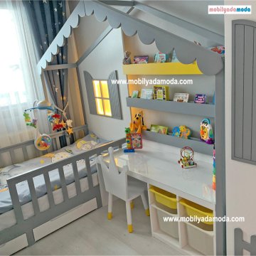 Özel Tasarım Montessori Aktivite Masalı Çocuk Odası