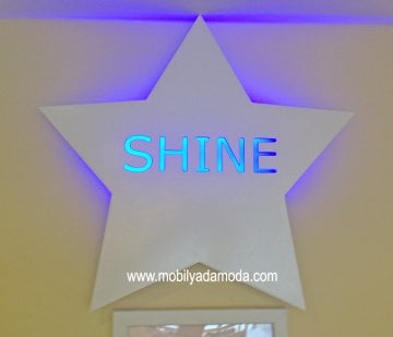 Yıldız Shine Duvara Monte Aydınlatma
