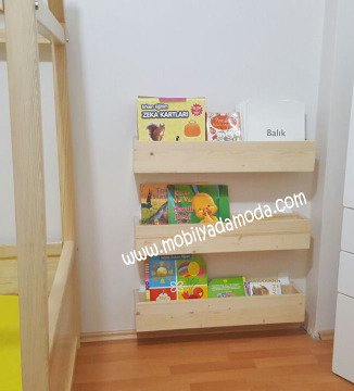 duvara Monte Kutu Montessori Kitaplık Grubu