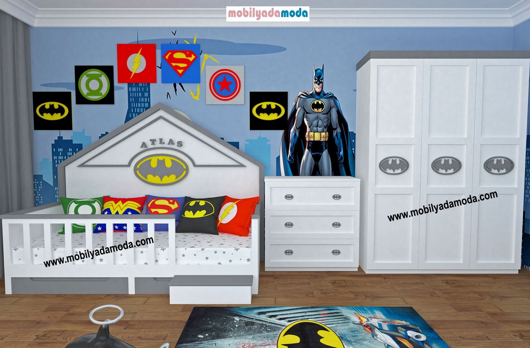 Montessori Bebek & Çocuk Odası -19 - Batman Konseptli