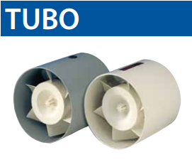 tubo-100,  90m³/h, 38db mini kanal fanları