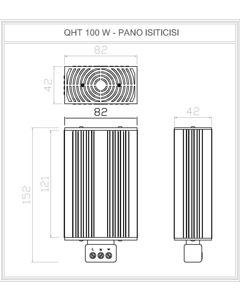 QHT 100 W | Pano Isıtıcısı | 110 - 240 V. 100 Watt