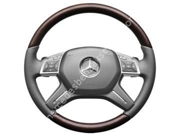 Mercedes Benz ALDW ve LSP Ahşap-deri direksiyon simidi,
