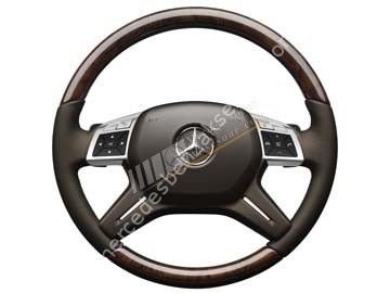 Mercedes Benz Gül Kaplama Ahşap Deri Direksiyon Kahverengi Titreşimli