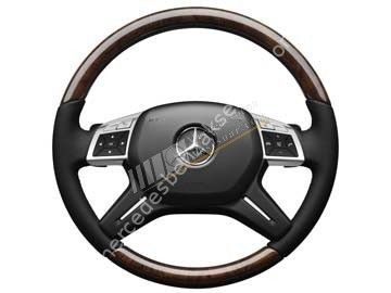 Mercedes Benz Gül Kaplama Ahşap Deri Direksiyon Siyah Titreşimli