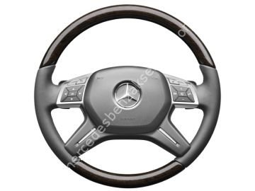 Mercedes Benz Okaliptüs Ahşap Deri Direksiyon Gri