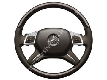 Mercedes Benz Okaliptüs Ahşap Deri Direksiyon Kahverengi