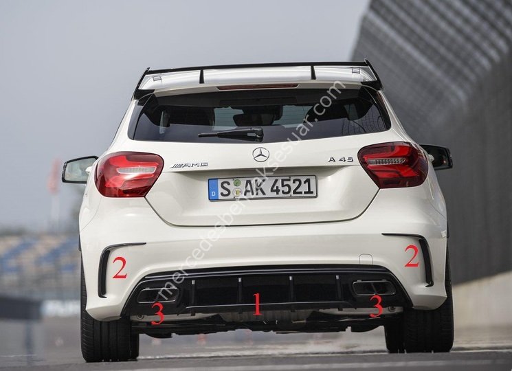 A45 AMG Arka Tampon Aerodinamik set