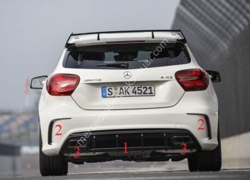 A45 AMG Arka Tampon Aerodinamik set
