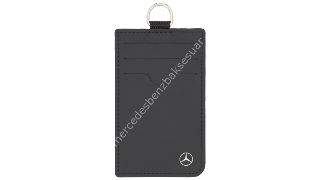 Mercedes Benz Kredi kartı cüzdanı, kordonlu, araç derisi