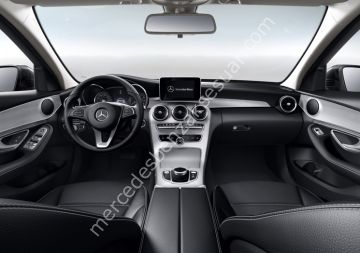 AMG Gümüş Karbon Orta Konsol Kaplaması