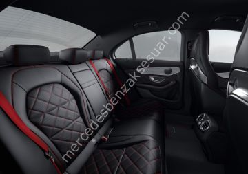 AMG Kırmızı Karbon Orta Konsol Kaplaması
